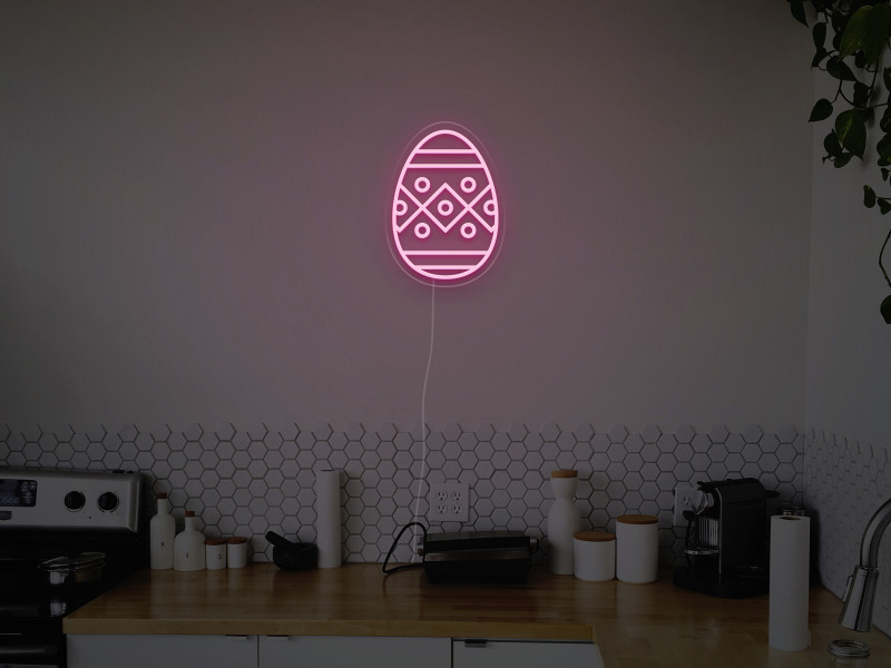 Oeuf de Pâques - Signe lumineux au néon LED