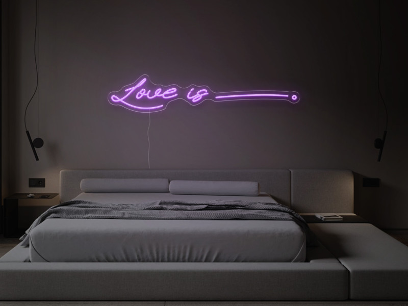 Love is - Signe lumineux au néon LED