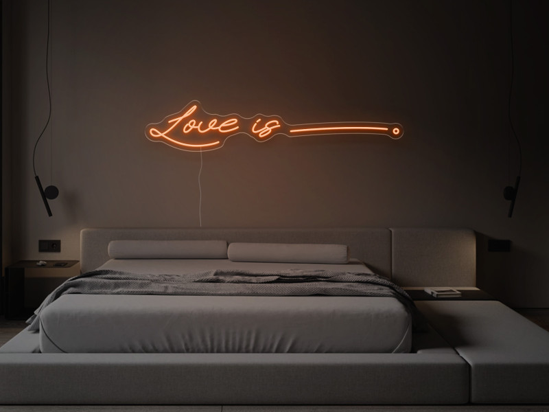 Love is - Signe lumineux au néon LED