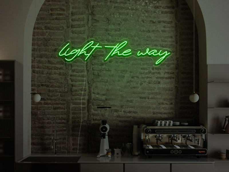 Light the Way - Signe lumineux au néon LED