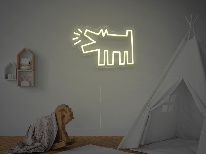 Keith Haring - Dog  - Insegna Neon LED