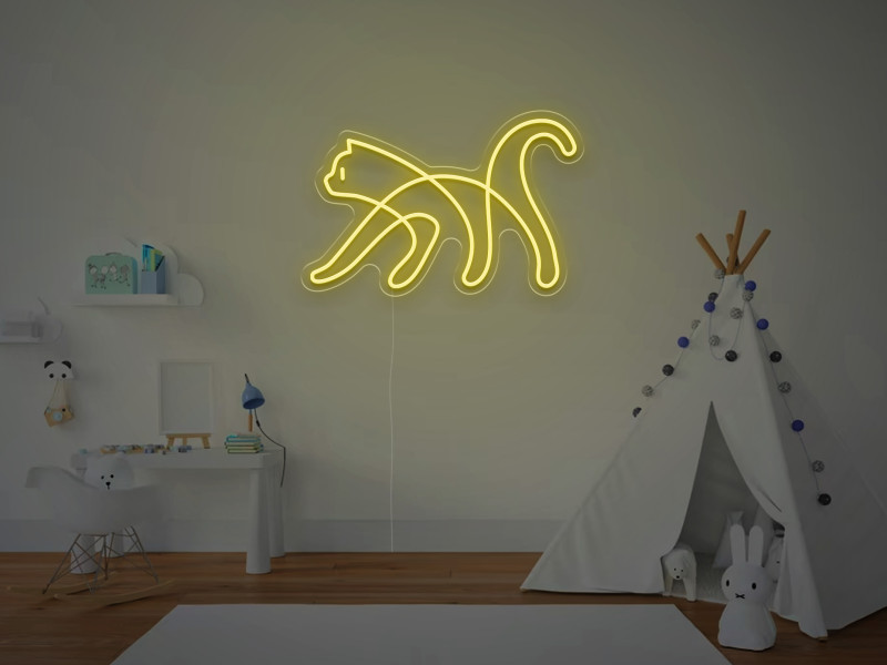 Pisica - Semn Luminos LED Neon