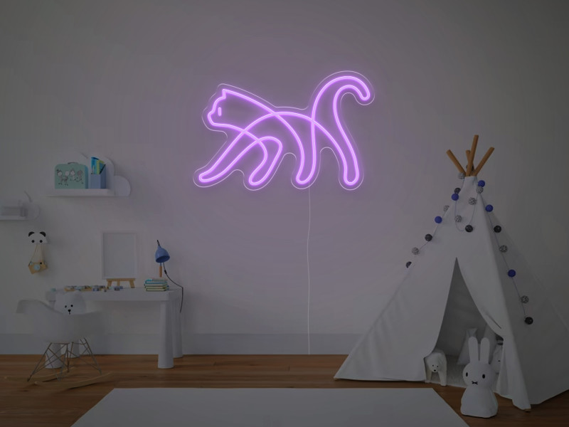 Katze - Neon LED Schild