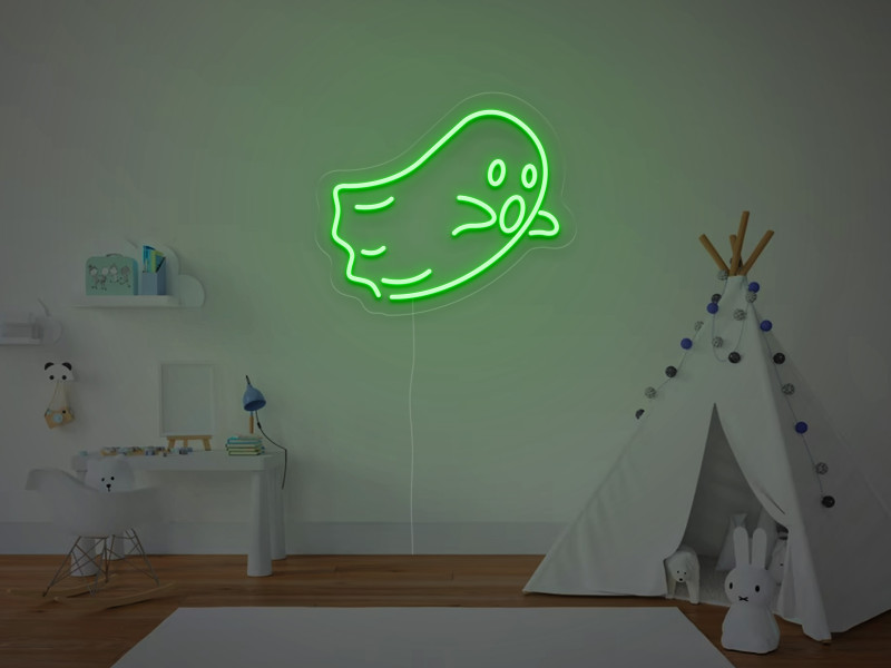 Fantôme - Signe lumineux au néon LED