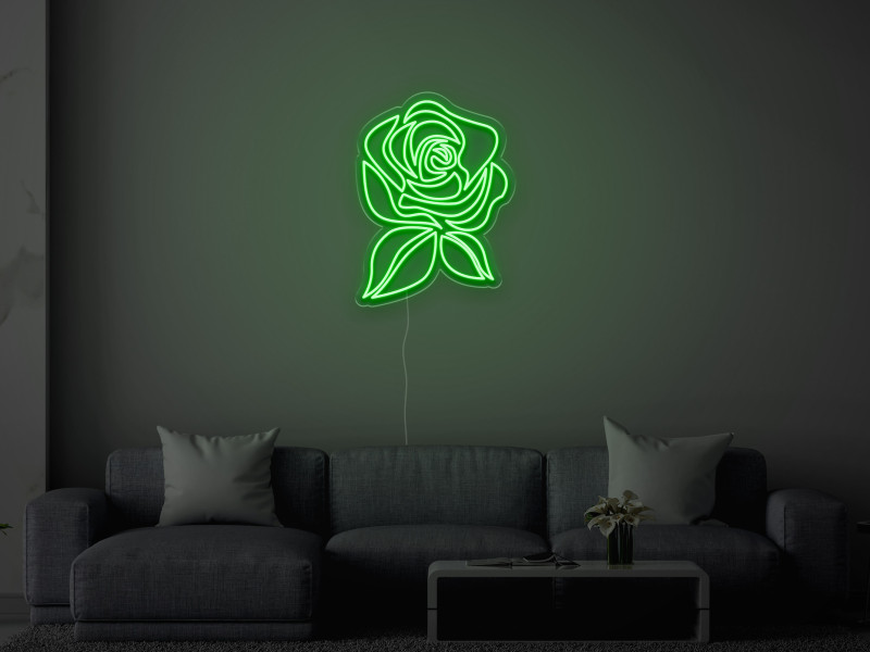 Trandafir - Semn Luminos LED Neon