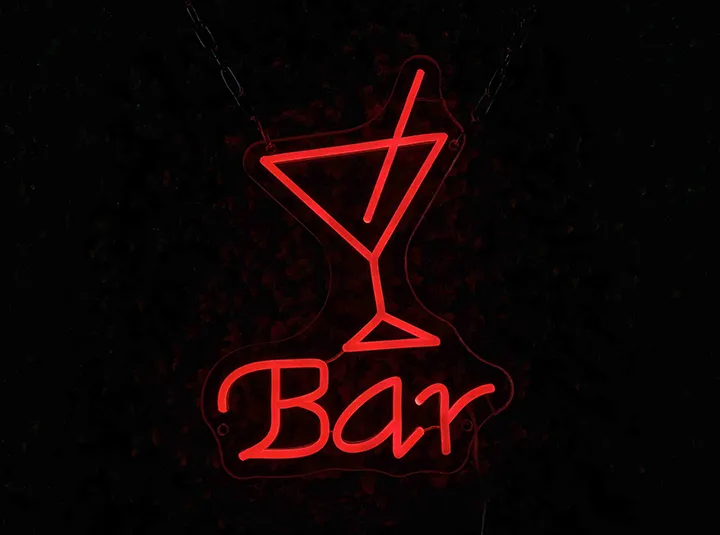 Cocktail & Bar - Semn Luminos LED Neon de Inchiriat