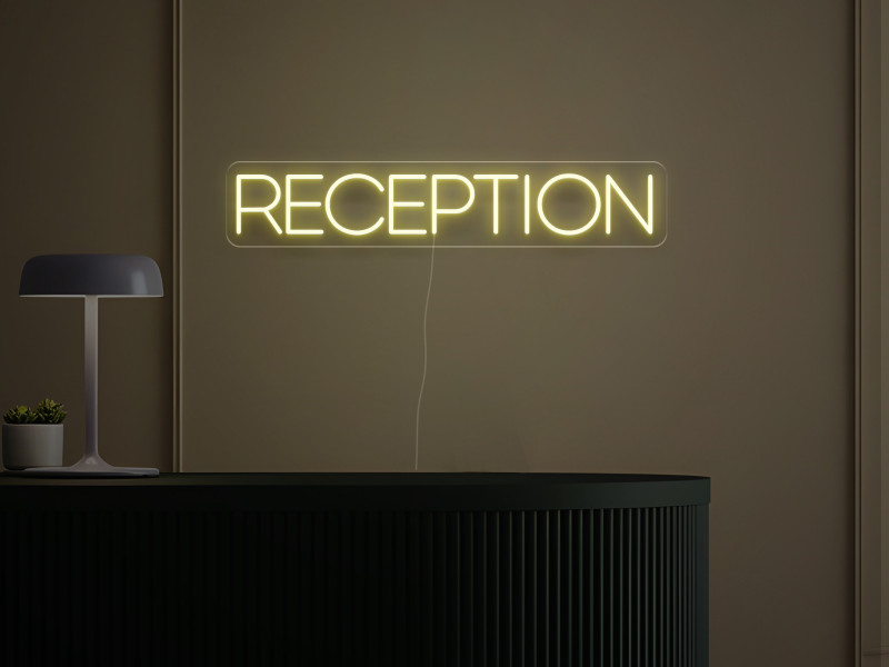 Reception - Signe lumineux au néon LED
