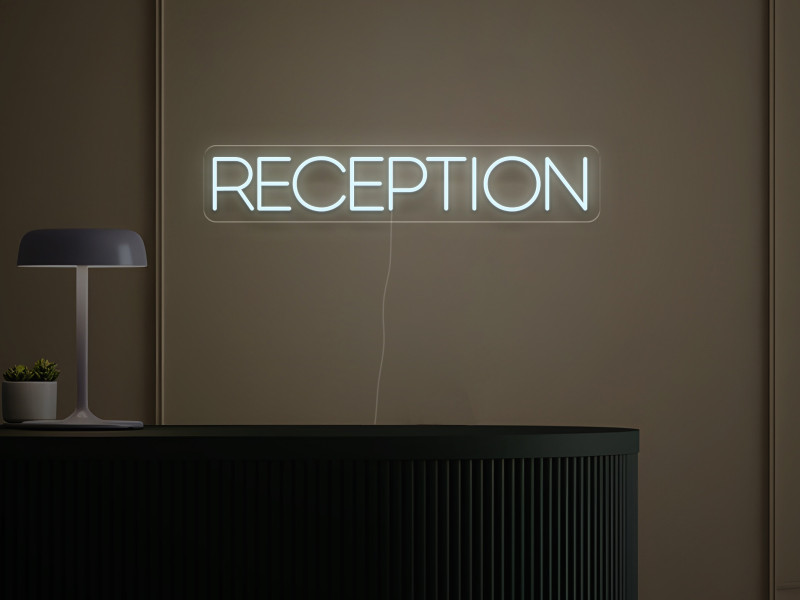 Reception - Signe lumineux au néon LED