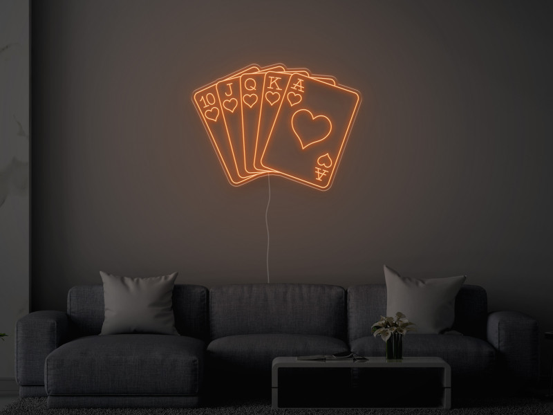 Royal Flush -  LED Neon Sign