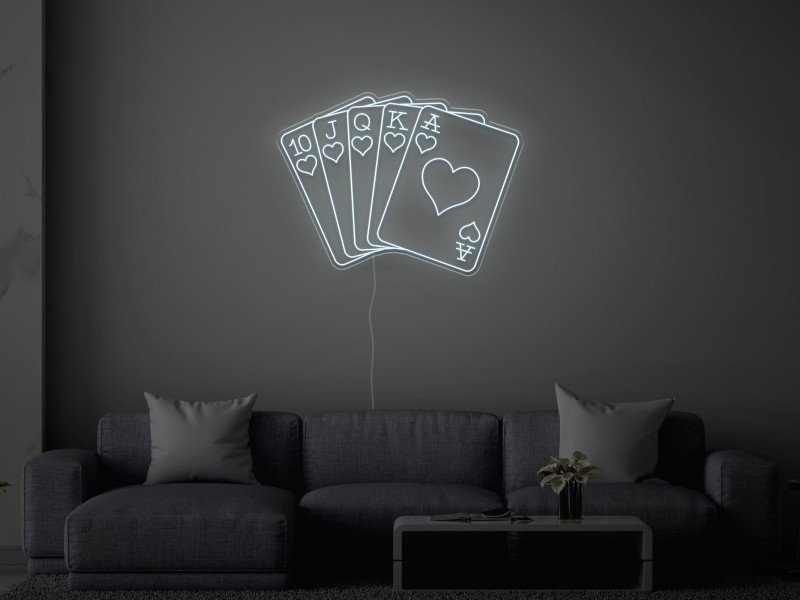 Royal FLush - Neon LED Schild