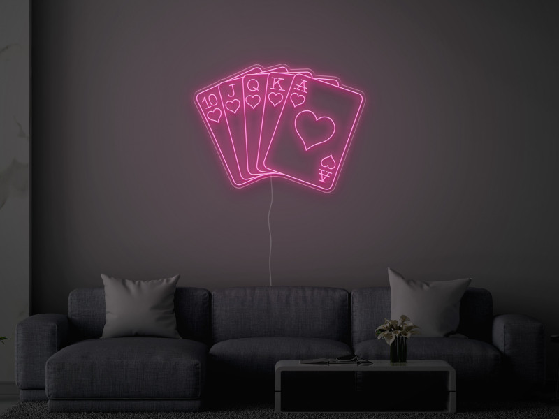 Royal Flush -  LED Neon Sign