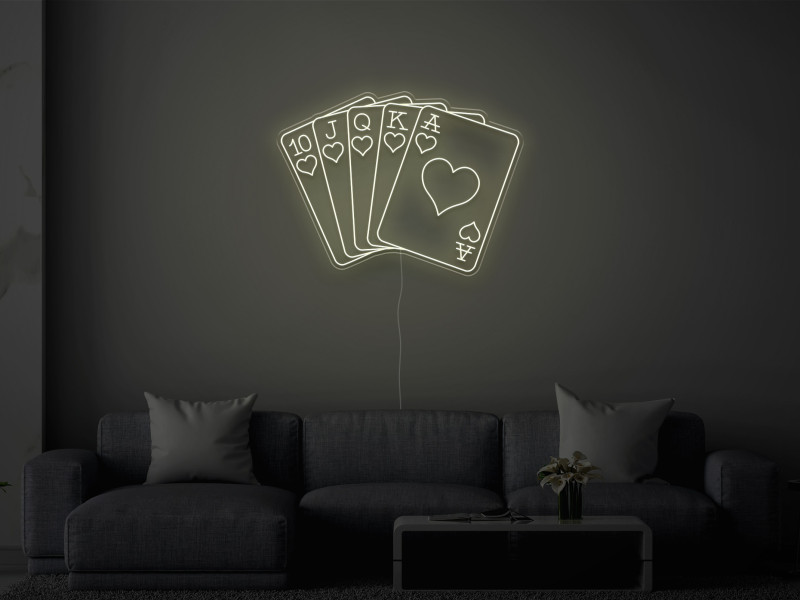 Royal FLush - Neon LED Schild