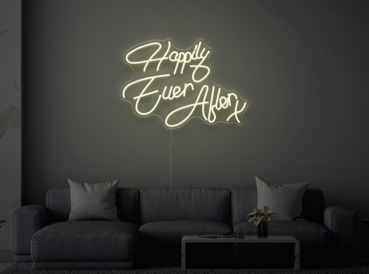 Happily Ever After X - Semn Luminos LED Neon de Inchiriat