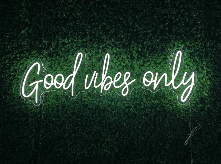 Good vibes only - Signe lumineux au neon LED