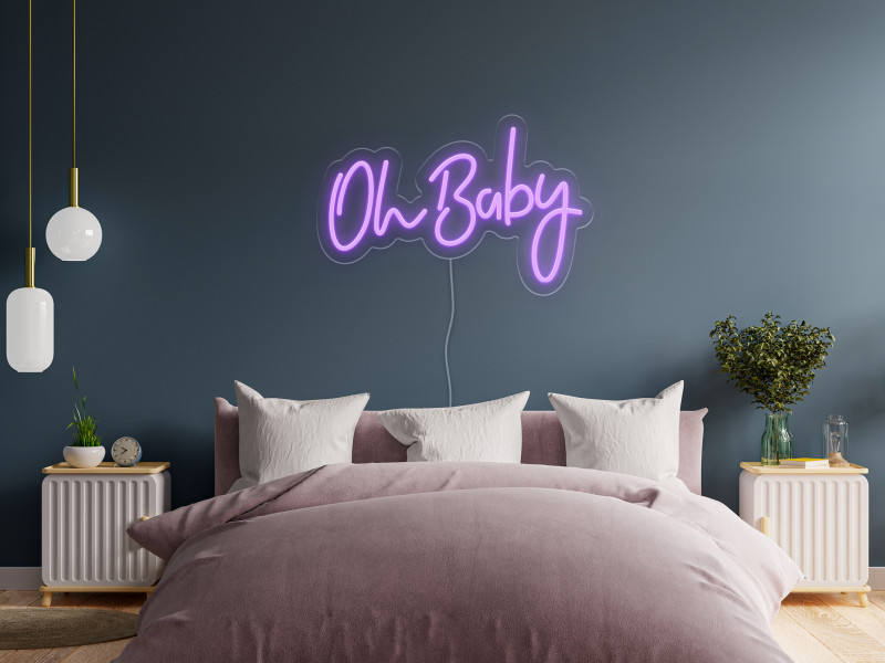 Oh baby - Semn Luminos LED Neon