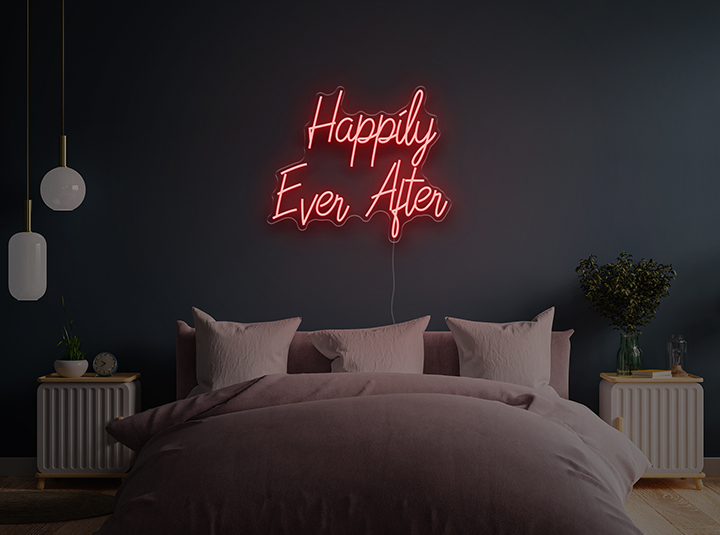 Happily Ever After - Semn Luminos LED Neon de Inchiriat