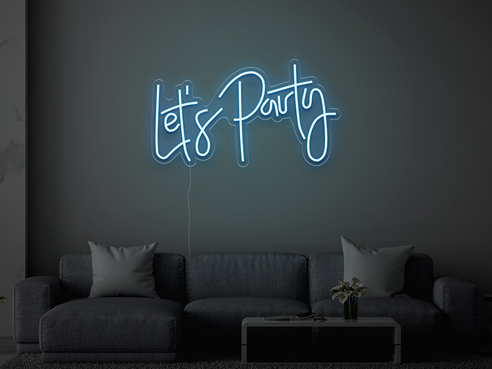 Let's Party - Semn Luminos LED Neon