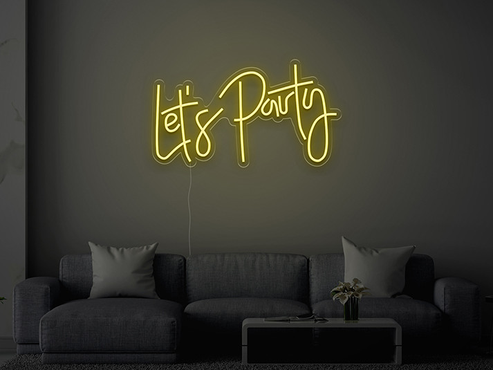 Let's Party - Semn Luminos LED Neon