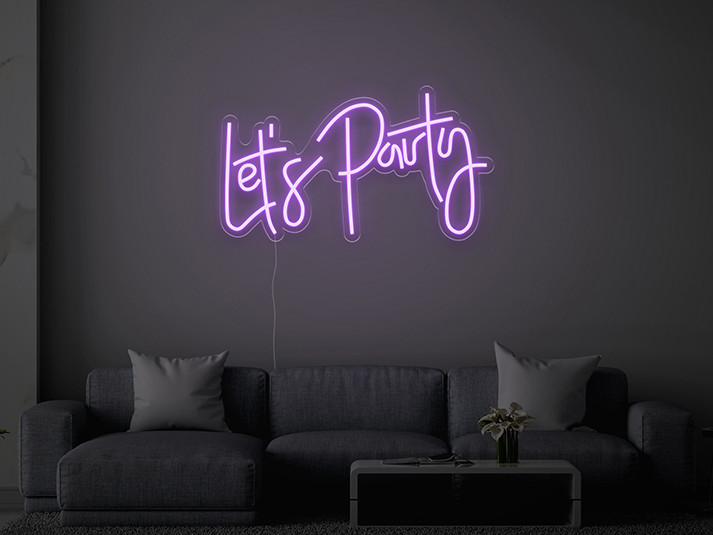 Let's Party - Semn Luminos LED Neon