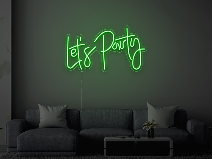 Let's Party - Semn Luminos LED Neon