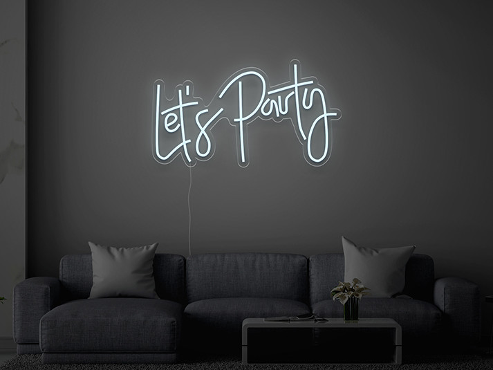Let's Party - Semn Luminos LED Neon