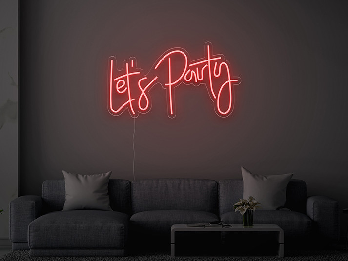 Let's Party - Semn Luminos LED Neon