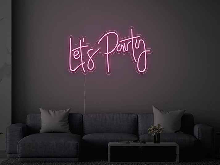 Let's Party - Semn Luminos LED Neon