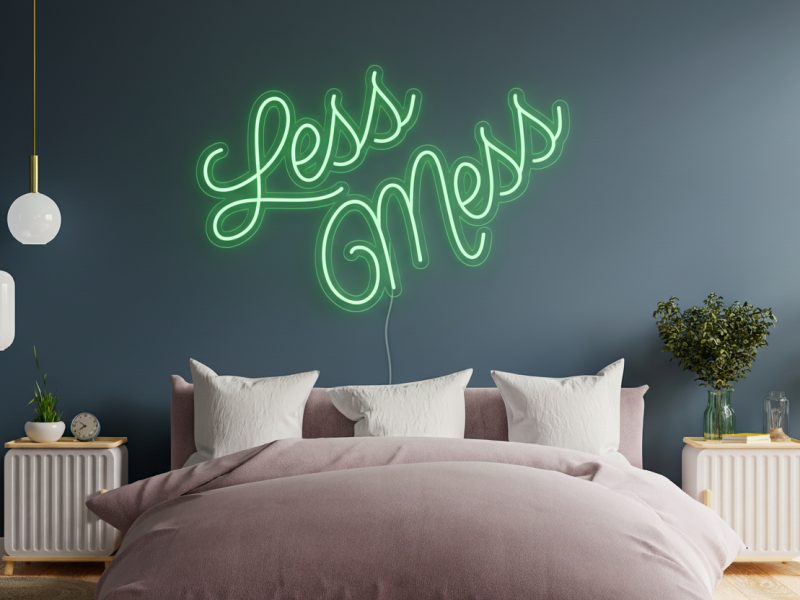 Less Mess - Semn Luminos LED Neon