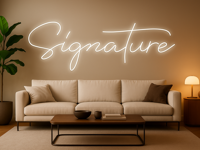 Signature - Semn Luminos LED Neon