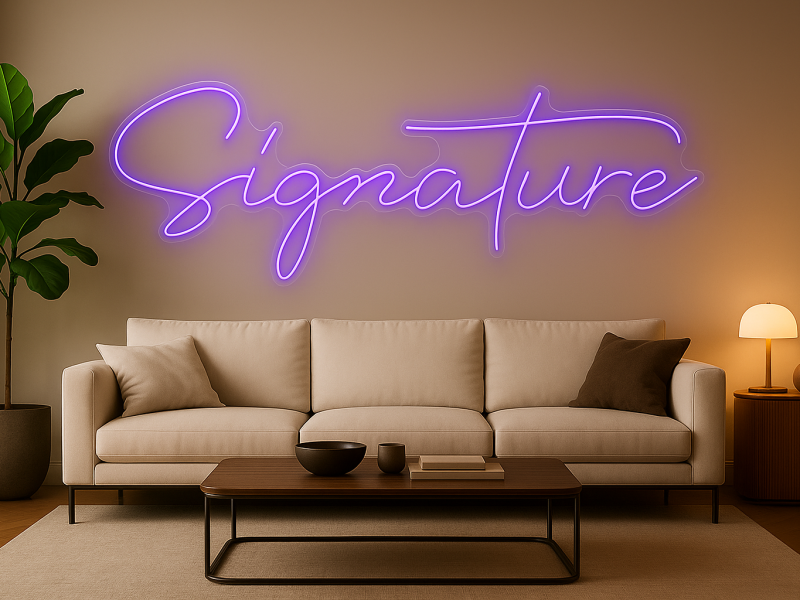 Signature - Semn Luminos LED Neon