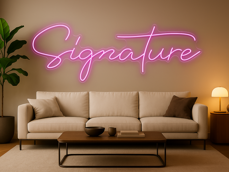 Signature - Semn Luminos LED Neon