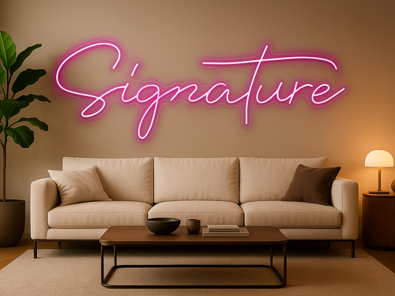 Signature - Semn Luminos LED Neon