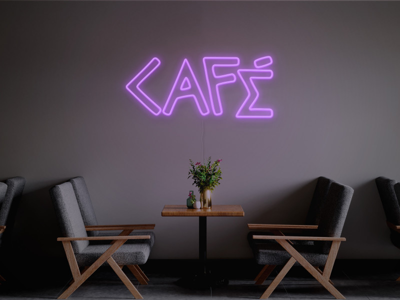 Café-Signe lumineux au néon LED
