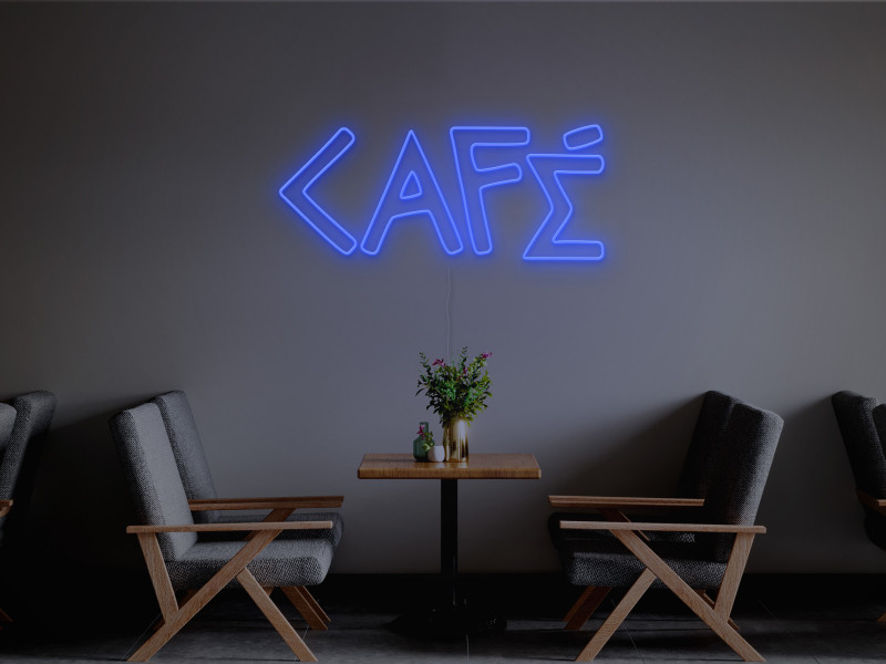 Café-Signe lumineux au néon LED