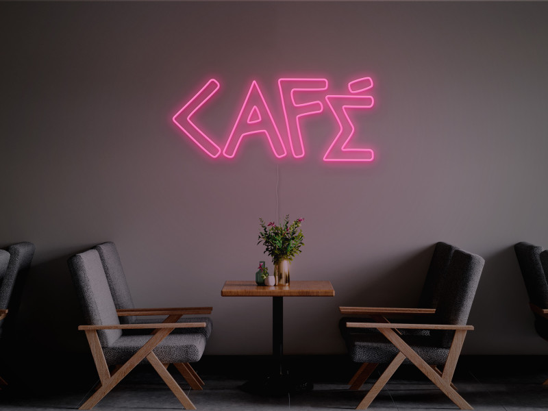Café-Signe lumineux au néon LED