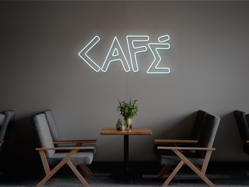 Café-Signe lumineux au néon LED