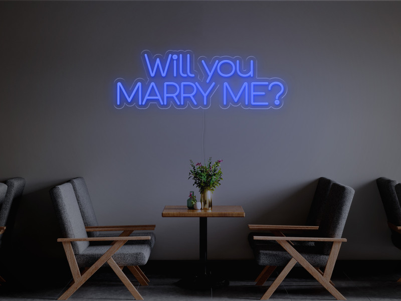 Will you marry me-Semn Luminos Led Neon