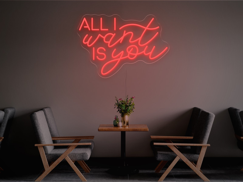 All i want is you-Neon LED Schild
