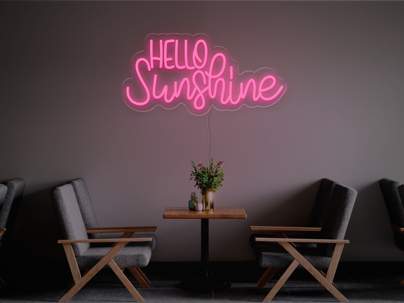 Hello Sunshine-Signe lumineux au néon LED