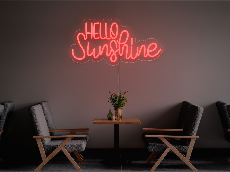 Hello Sunshine-Signe lumineux au néon LED
