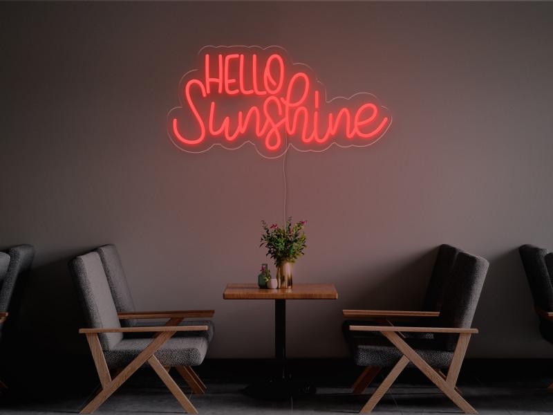Hello Sunshine-Signe lumineux au néon LED
