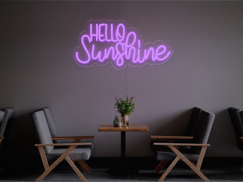 Hello Sunshine-Signe lumineux au néon LED