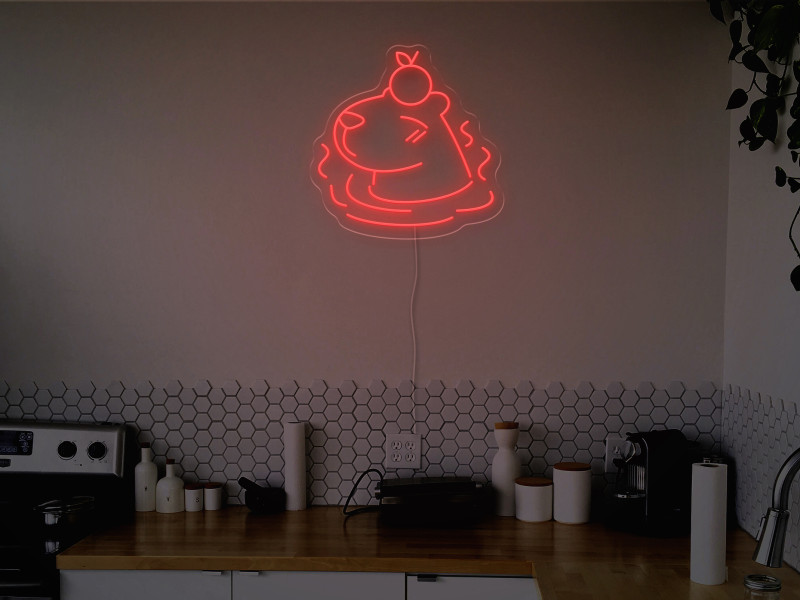 Capybara-Neon LED Schild