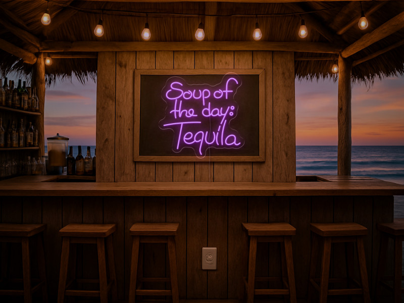 Soup of the day: Tequila-Neon LED Schild
