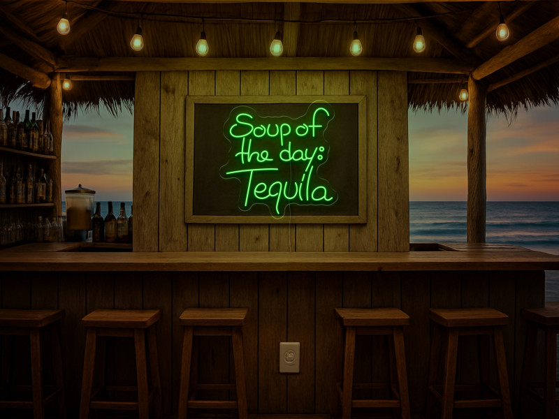 Soup of the day: Tequila-Neon LED Schild