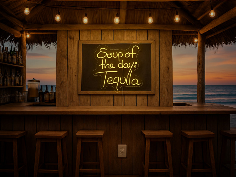 Soup of the day: Tequila-Neon LED Schild