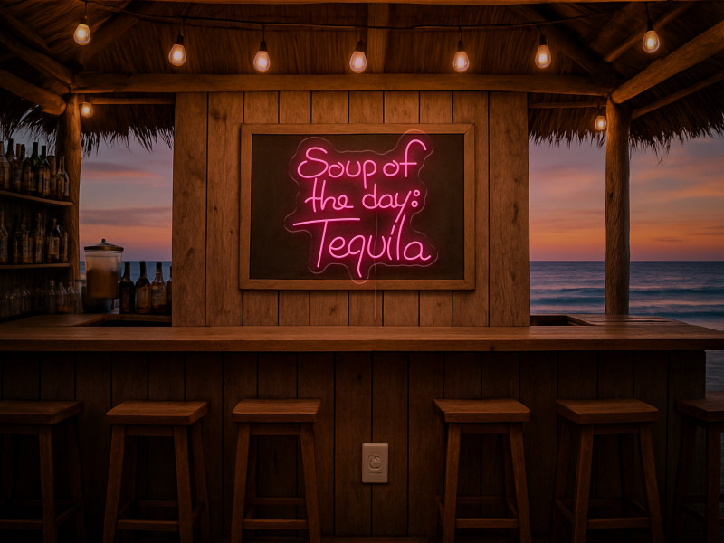 Soup of the day: Tequila-Neon LED Schild