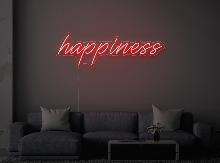 Happiness - Neon LED Schild