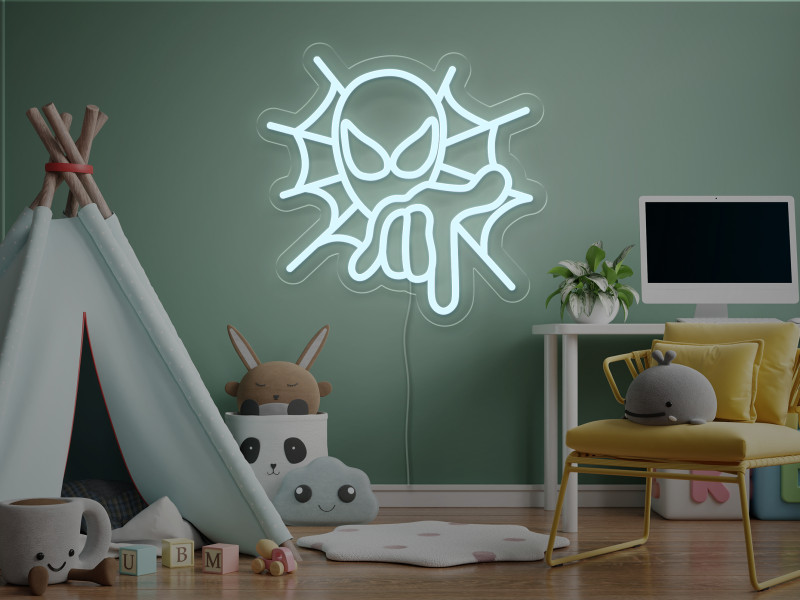 Spiderman-Semn Luminos Led Neon