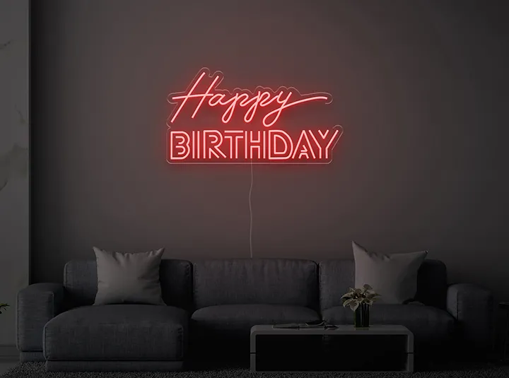 Happy BIRTHDAY - Neon LED Schild
